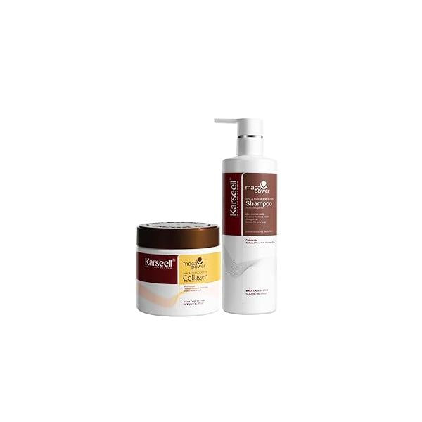 Karseell Collagen Hair Treatment Deep Repair Smooth Conditioning Shampoo with Argan Oil